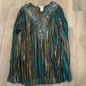 Unyx Women’s Striped Top With Sequence Size M